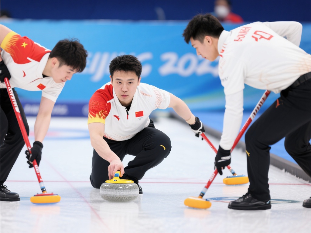 中国男子冰壶队惊险逆转击败奥地利队