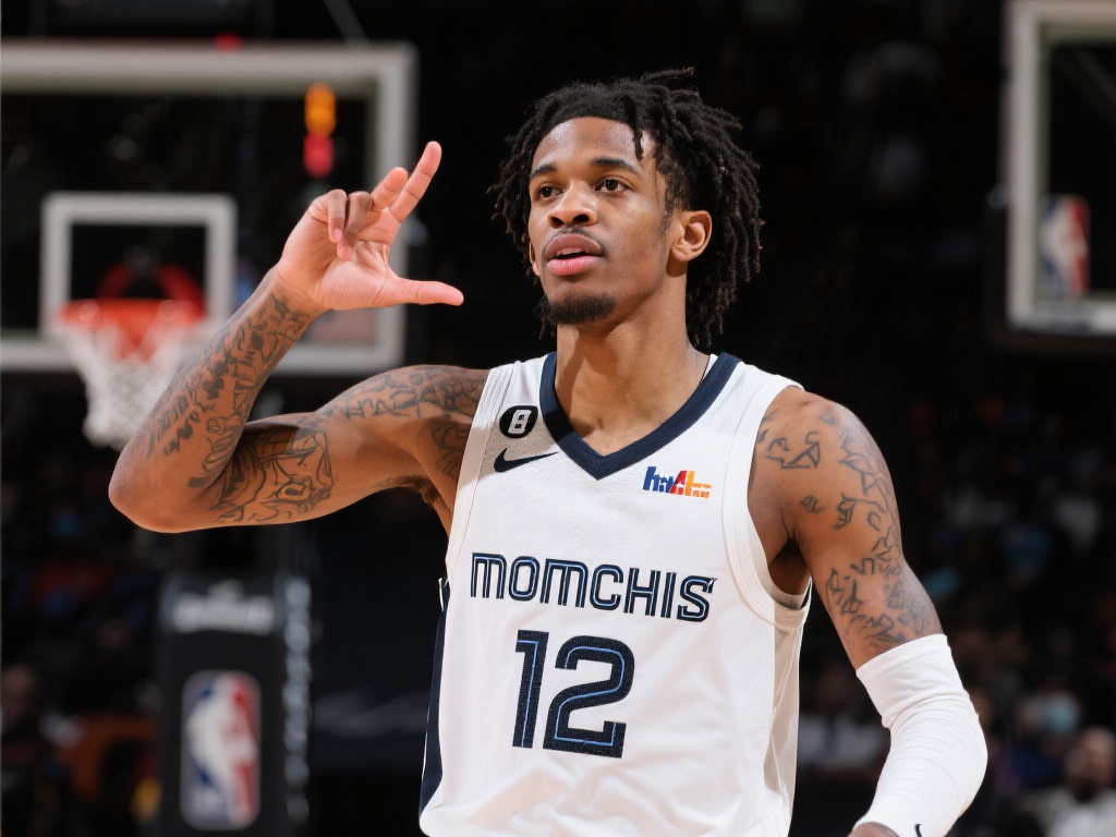 莫兰特手势引热议:条件反射般还原使命召唤 篮球巨星莫兰特的场上表现一直备受关注,但